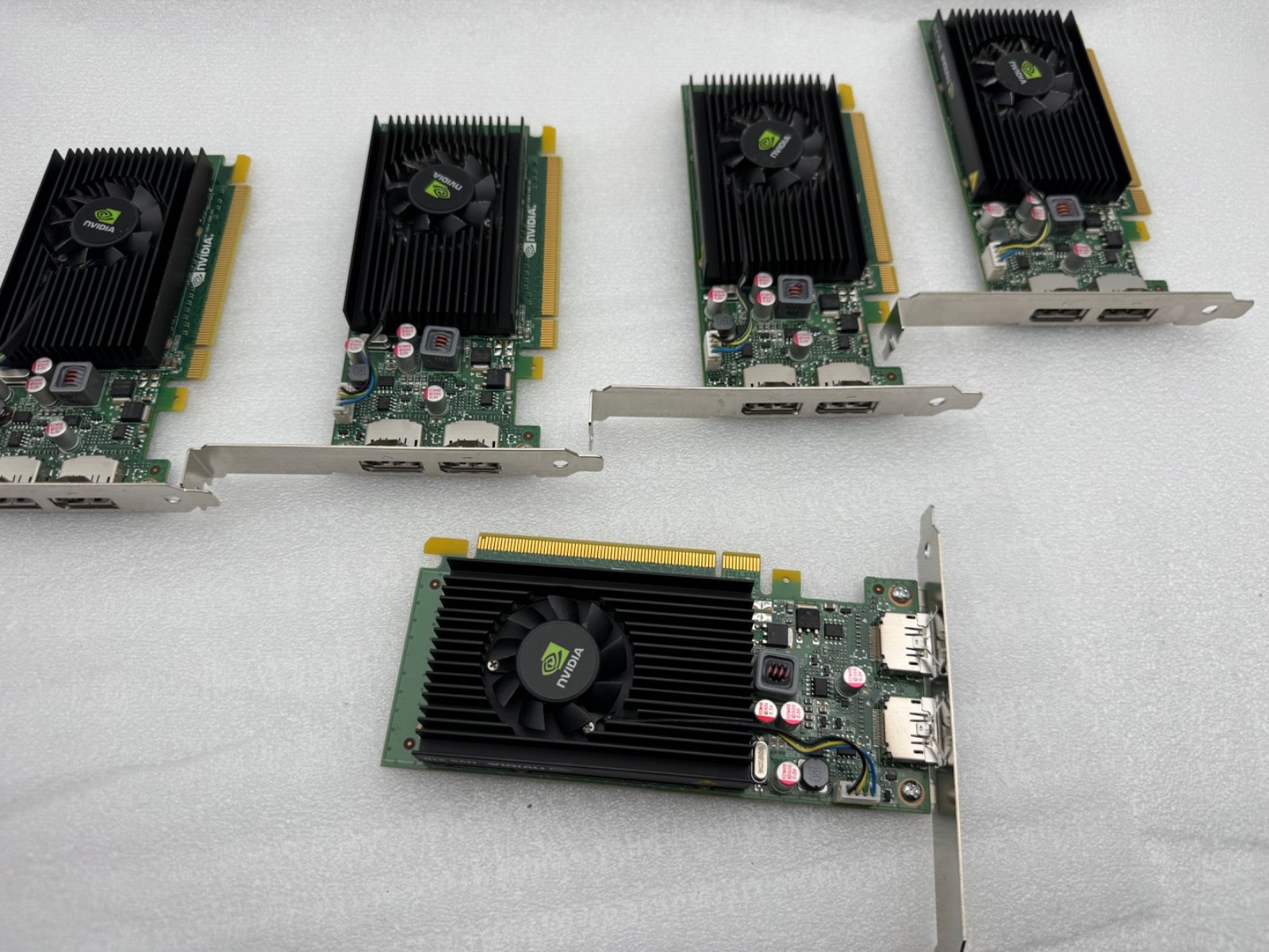 Lot 5 Nvidia Quadro NVS 310 1GB Dual Display Port Graphics Card HP 818869-001